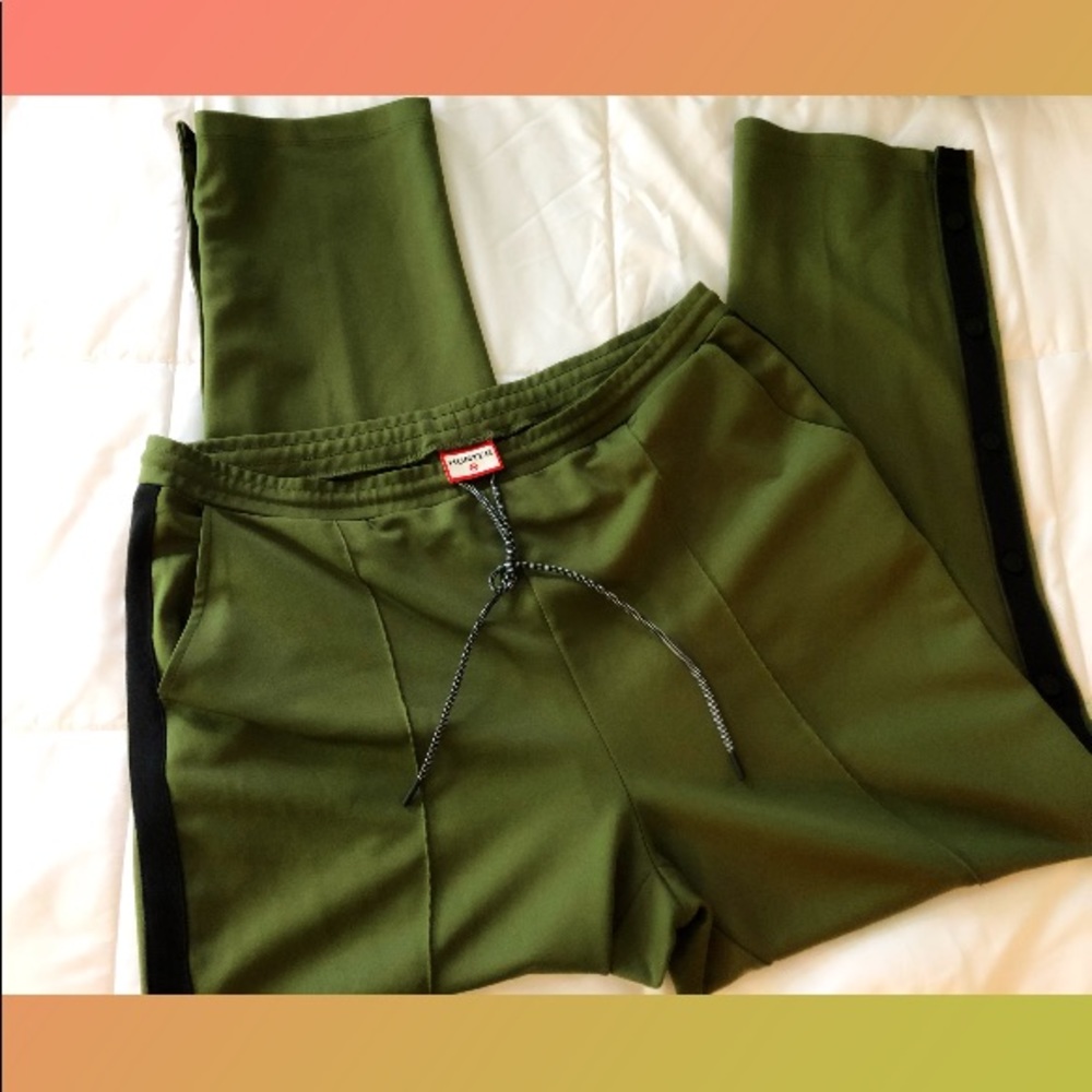 HUNTER for Target:  green side snap track pant